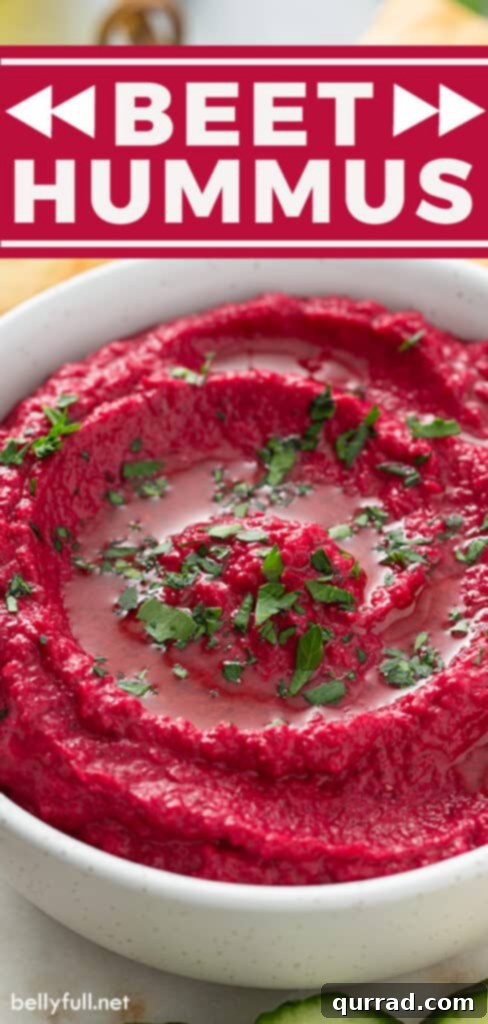 Vibrant Beetroot Hummus 7 pin for beet hummus recipe