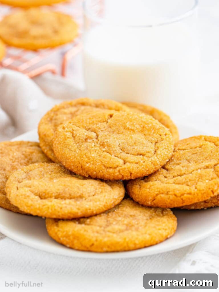 Golden Brown Sugar Delights 2 pile of brown sugar cookies on white plate