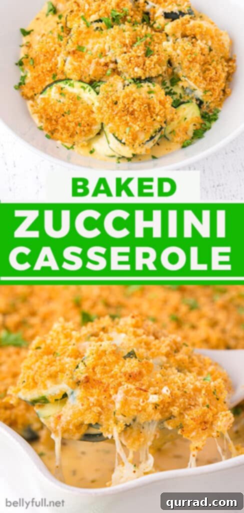 Perfect Cheesy Zucchini Bake 7 pin for baked zucchini casserole recipe