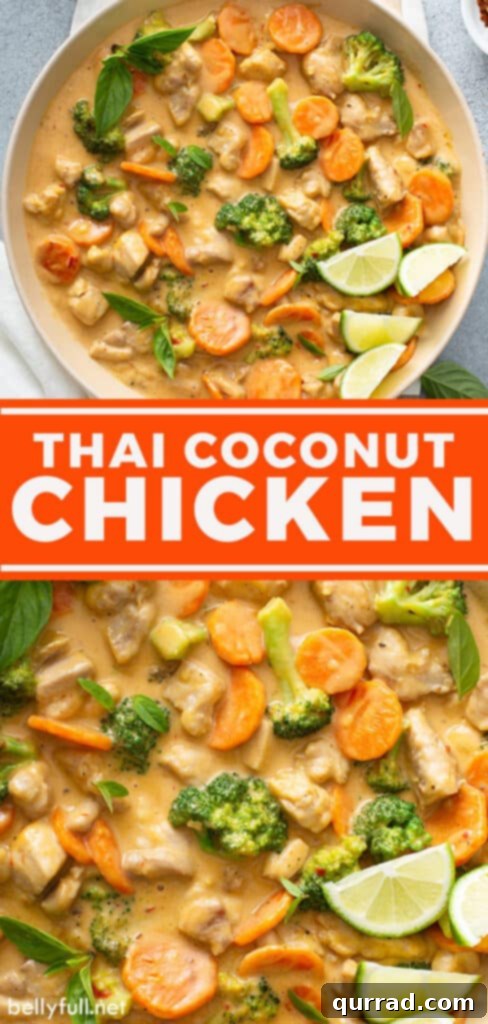 Dreamy Thai Coconut Chicken 6 A visually appealing image to pin for the Thai Coconut Chicken recipe, emphasizing its deliciousness and ease of preparation.