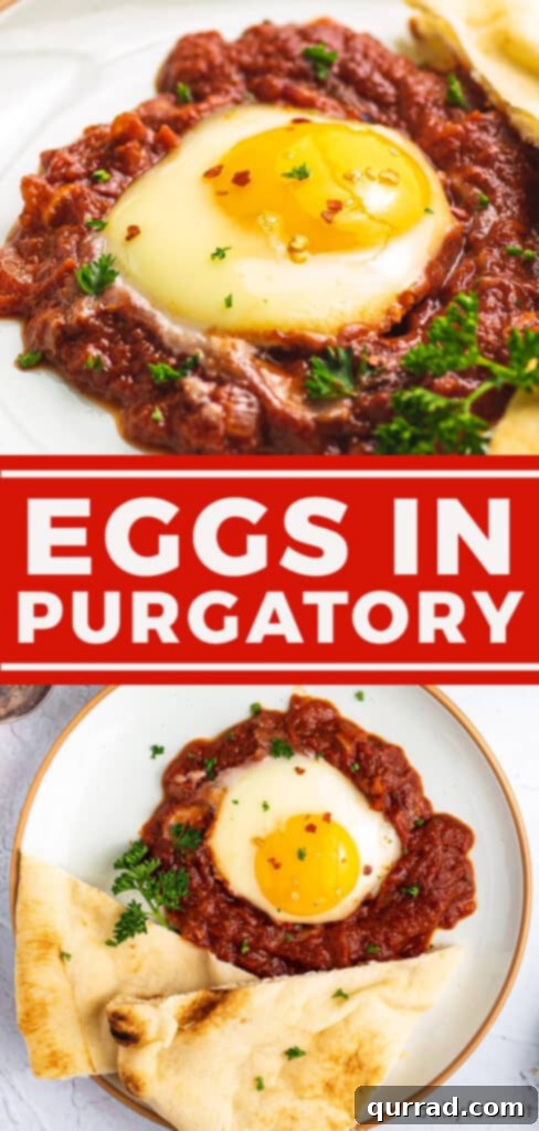 Inferno Baked Eggs 6 pin for Eggs in Purgatory recipe