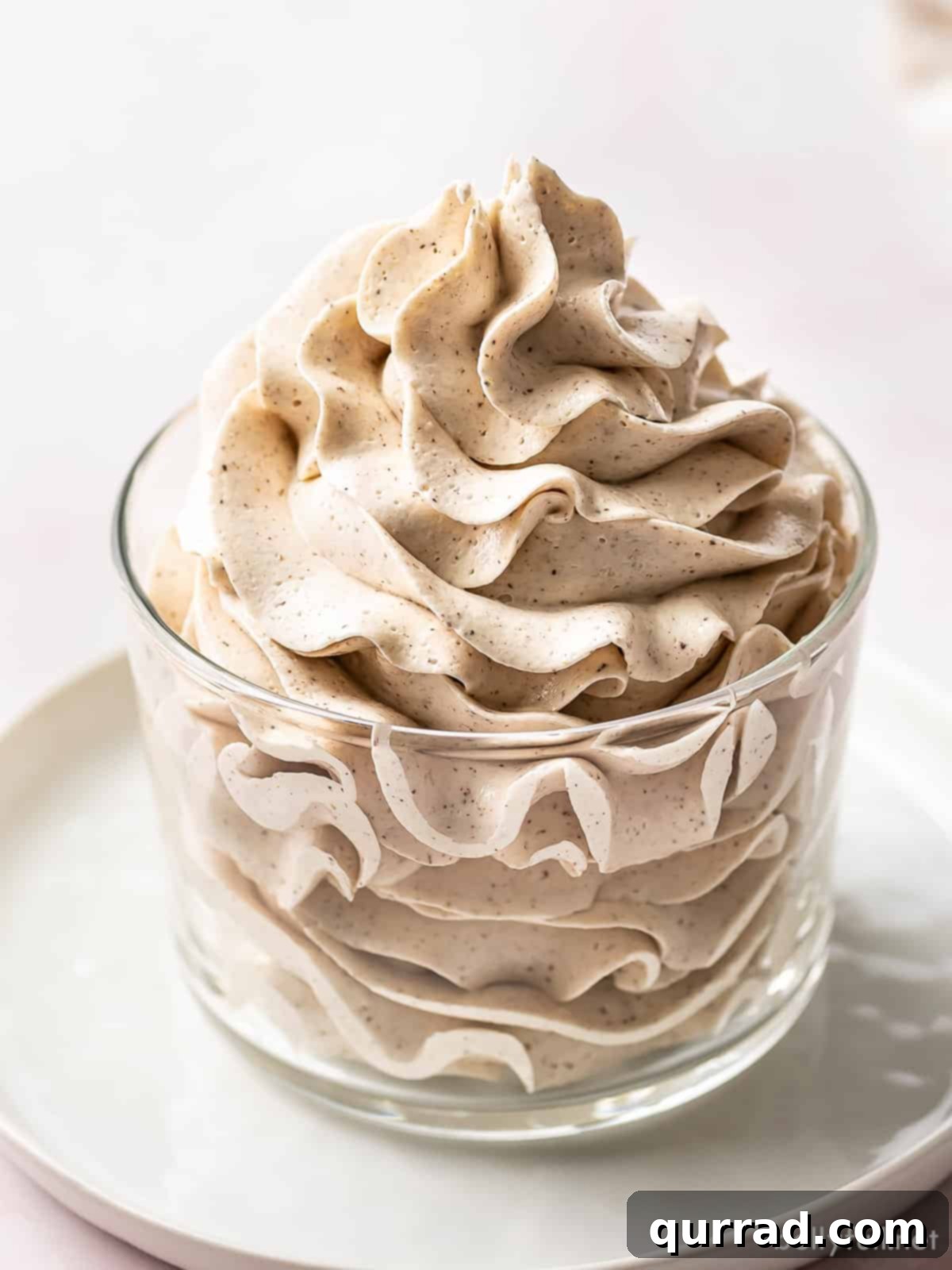 Maple Cloud Butter 2 Fluffy, creamy whipped maple butter in a glass dish, ready to be served