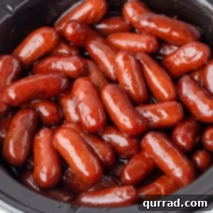 Party-Perfect Little Smokies 6 a crockpot full of little smokies appetizer