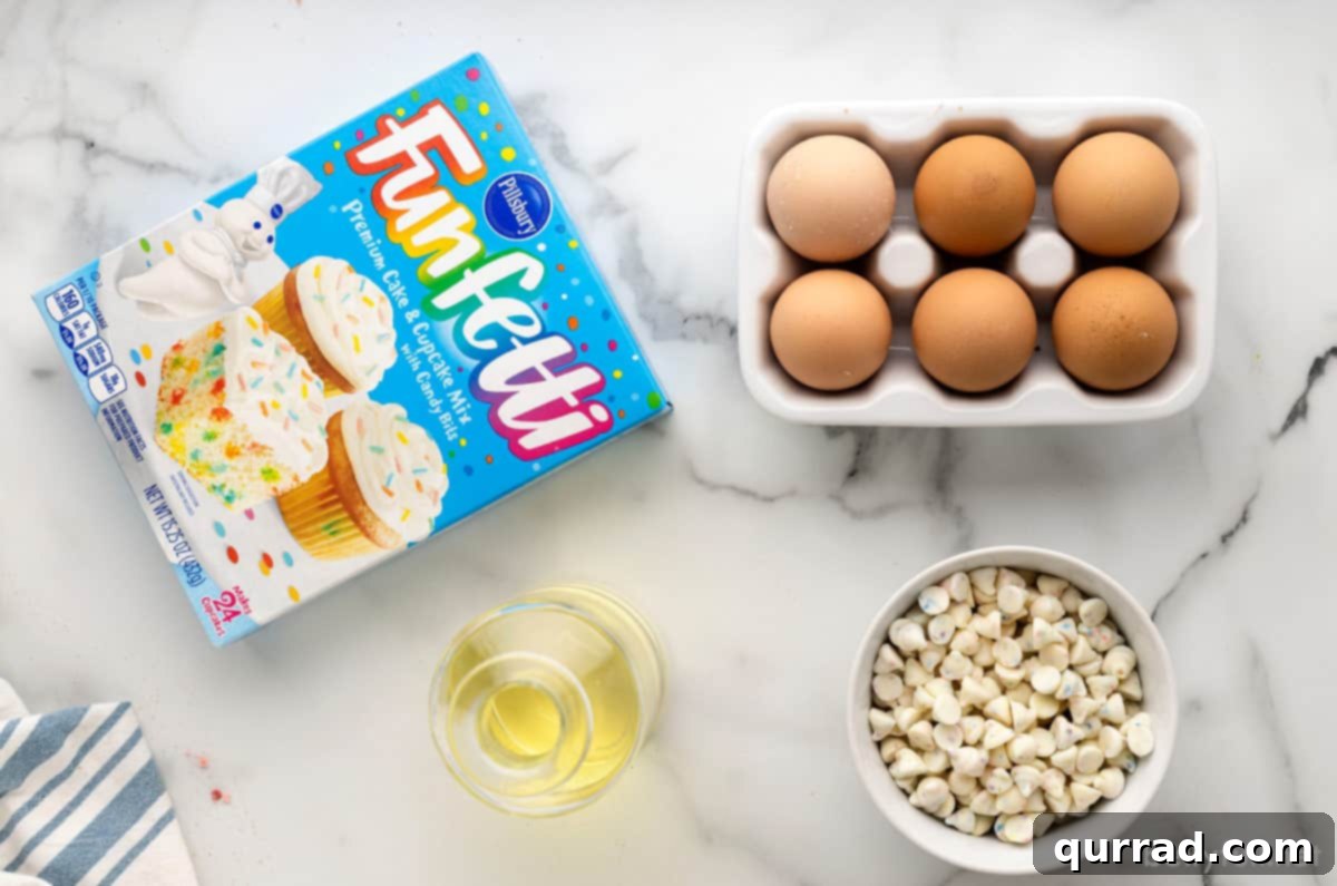 Festive Cake Batter Delights 3 ingredients for Funfetti Cake Mix Cookies