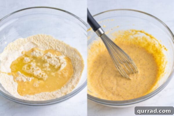 Golden Dill Bites 5 Fried pickles batter being mixed in bowl
