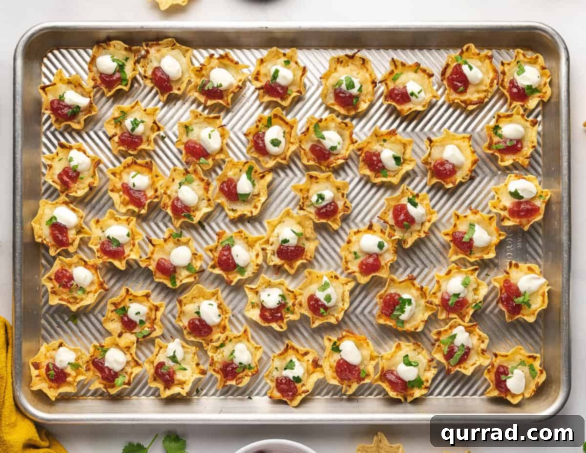 The perfect mix of Tex-Mex and Thanksgiving flavors in every bite, these Thanksgiving Nachos are a great way to use Thanksgiving leftovers. Overhead view of a baking sheet filled with Thanksgiving nachos, neatly arranged with toppings before baking.