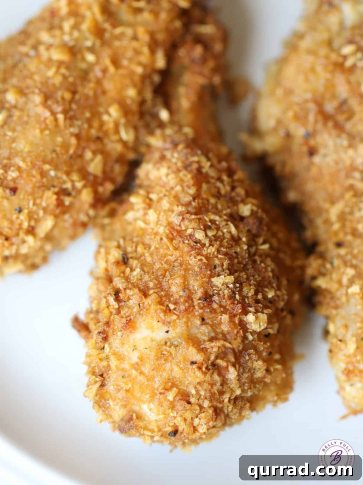 crispy oven baked chicken drumstick