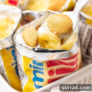 Individual banana pudding in a Nilla wafer bag