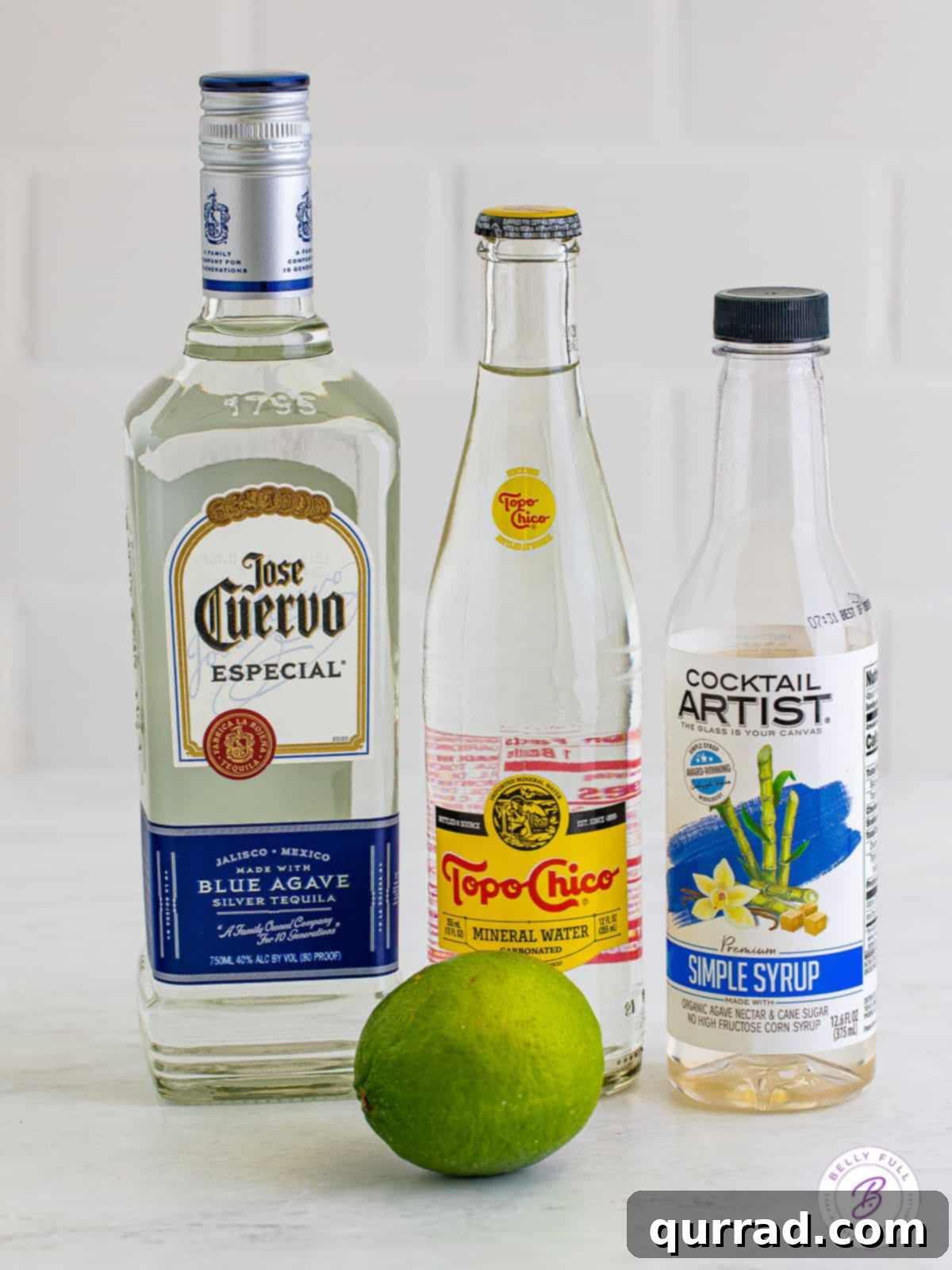 Texas Ranch Water Refresher 3 All the simple ingredients for a Ranch Water cocktail laid out