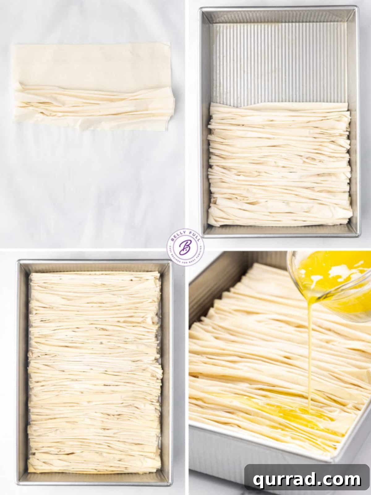 Crinkled Phyllo Delight 4 images how to make phyllo dough accordion folds for crinkle dessert