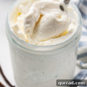 spoonful of vanilla ice cream