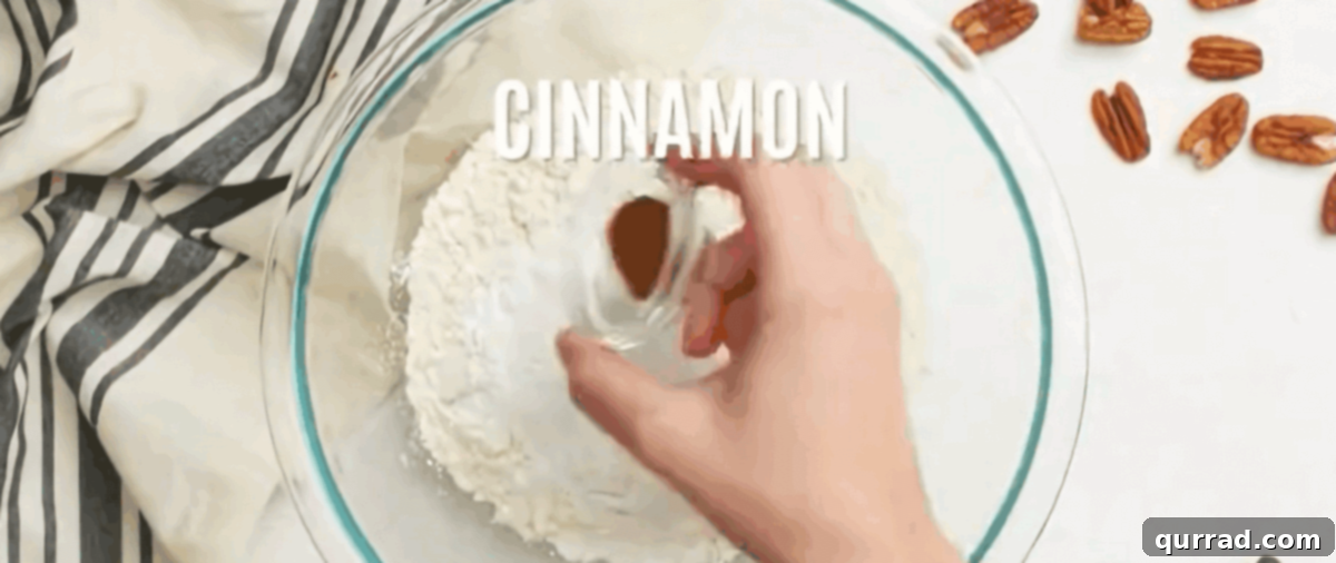 Sweet Date and Nut Loaf 6 Whisking dry ingredients.