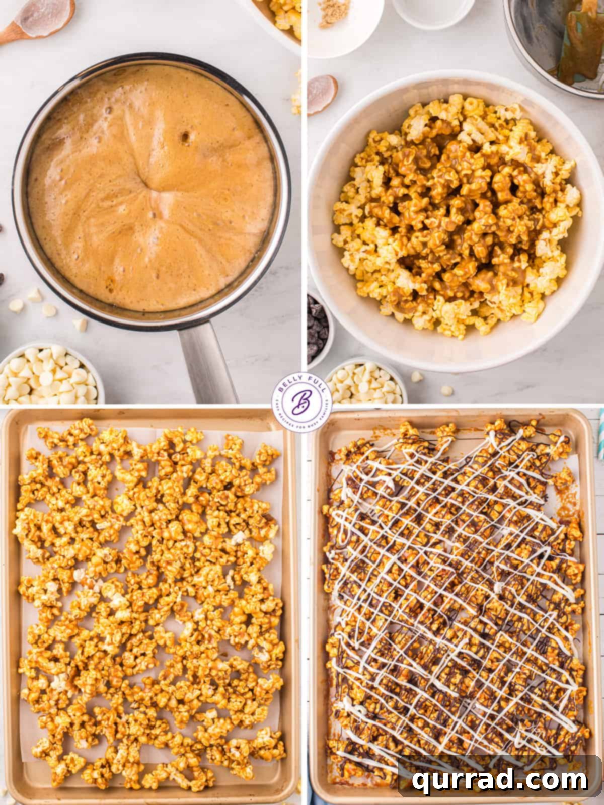 Duotone Chocolate Popcorn Treat 4 4 images how to make zebra popcorn