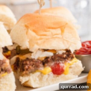 White Castle: The Original American Slider 2 Copycat White Castle Sliders on a serving platter
