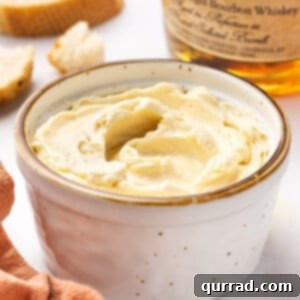 whipped Bourbon Honey Butter in ramekin