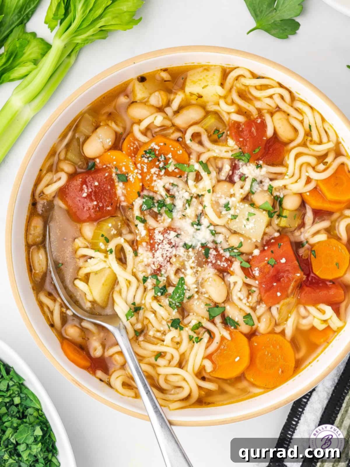 A bowl of homemade ramen noodle soup