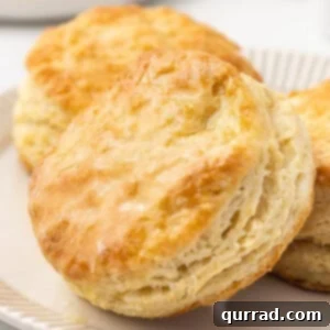 Close up of homemade buttermilk biscuits