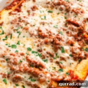 Close up of lazy day lasagna, showcasing its cheesy interior