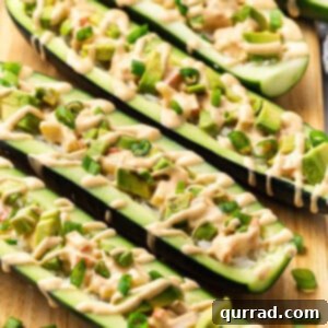 Overhead view of cucumber sushi boats