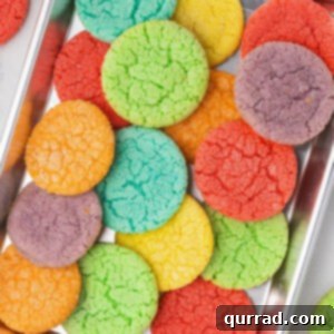 Vibrant Gelatin Cookies 2 Jello cookies on a baking sheet