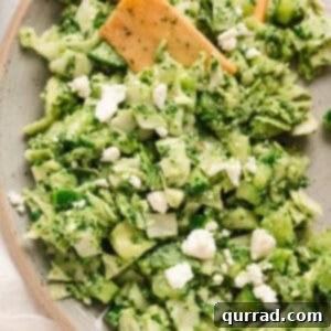 Velvet Green Goddess Salad 6 chopped cucumber and cabbage salad with feta cheese