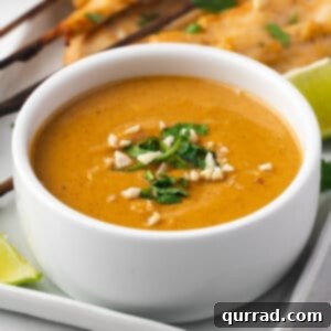 A bowl of peanut sauce