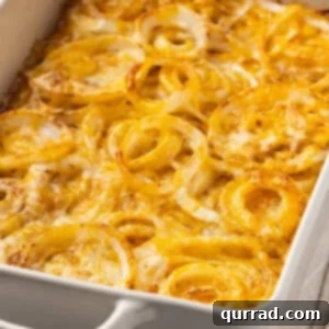 A casserole dish of Tennessee onions