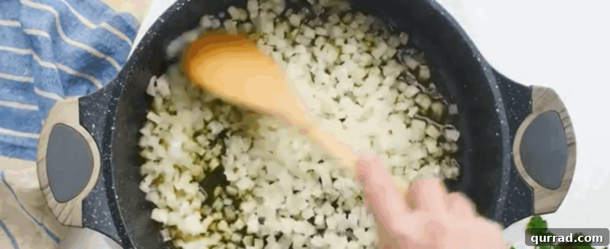 Rich Hungarian Paprika Chicken 4 Cooking finely diced onions in the same skillet after browning chicken.