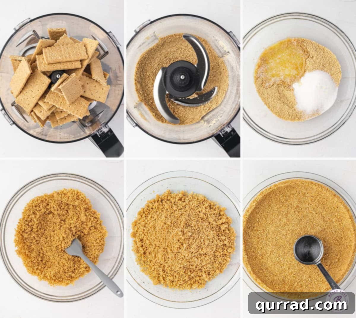 Perfect Homemade Graham Cracker Crust 4 6 images step by step how to make a graham cracker pie crust