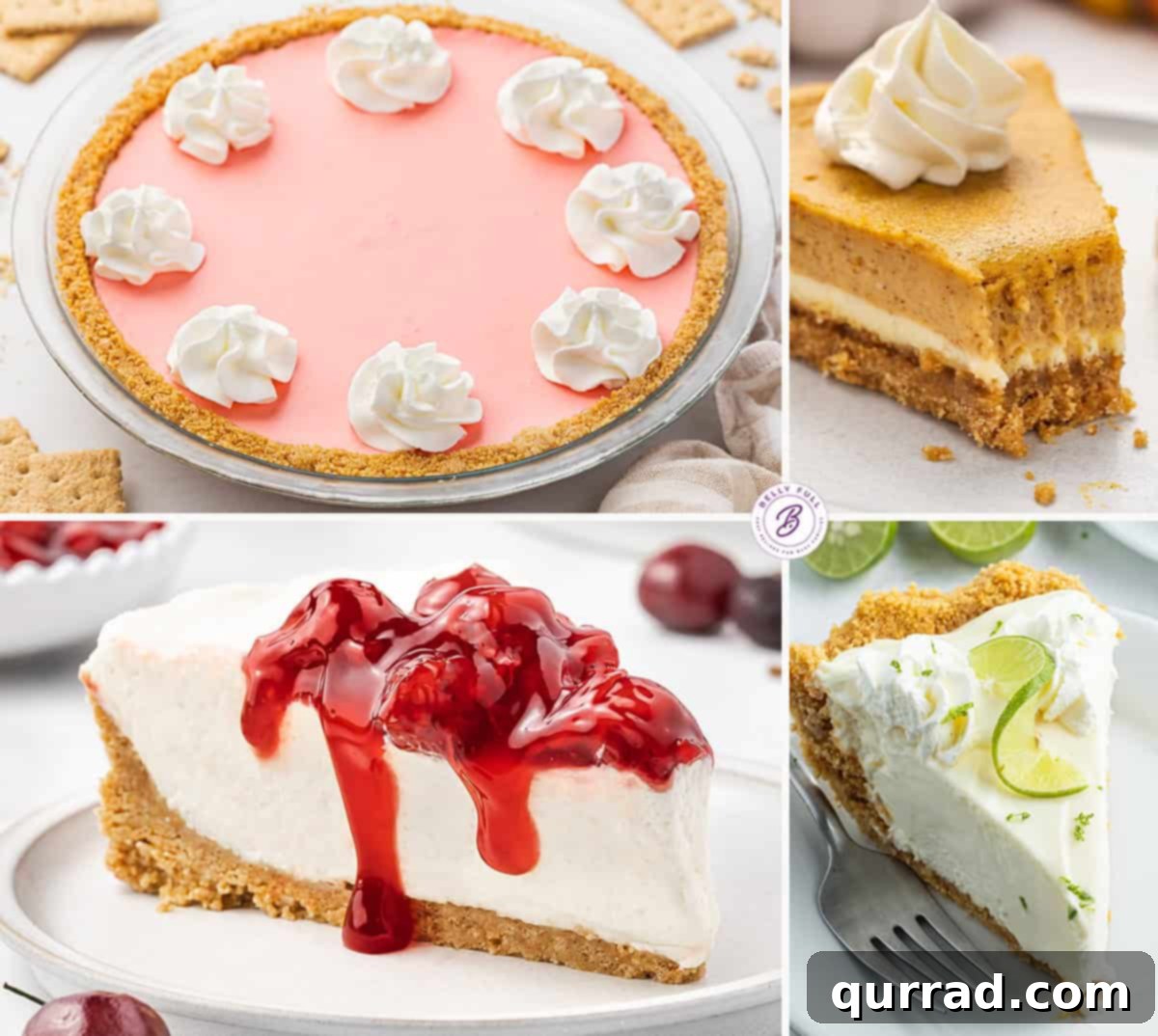 Perfect Homemade Graham Cracker Crust 6 4 pictures of different pies