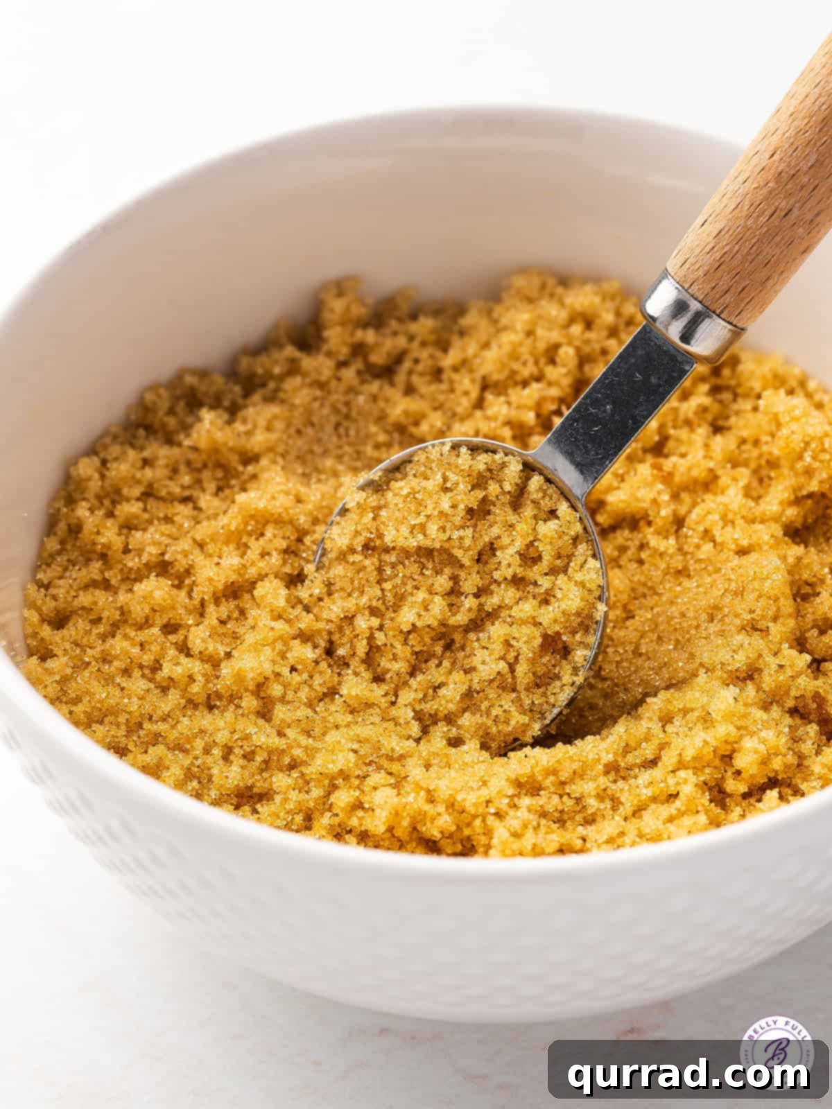 A bowl of freshly made homemade brown sugar