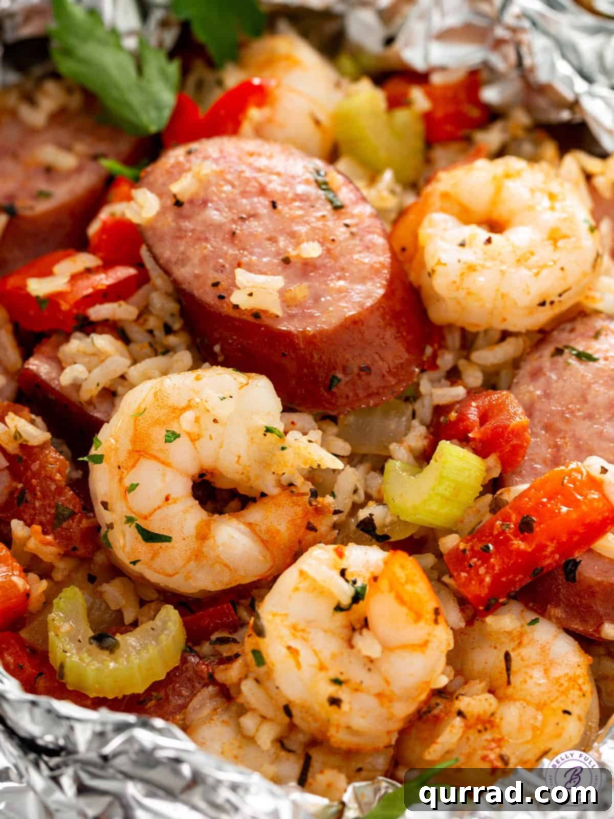 Hearty Jambalaya Bake 2 Delicious and easy Jambalaya Casserole with kielbasa, shrimp, rice, and vegetables