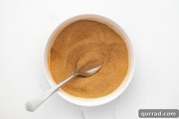 A bowl of cinnamon sugar