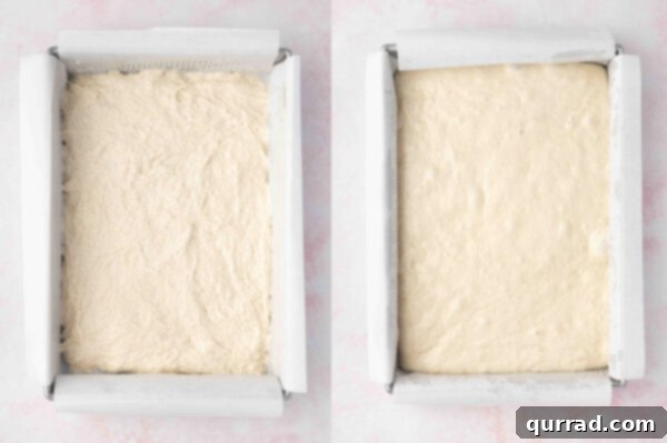 Sweet Focaccia with a Jelly Surprise 5 Focaccia dough neatly spread in a baking pan, ready for its first rise