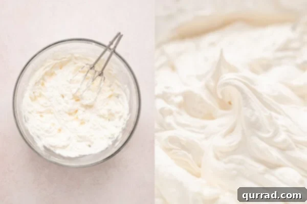 Whipped cream cheese in a bowl