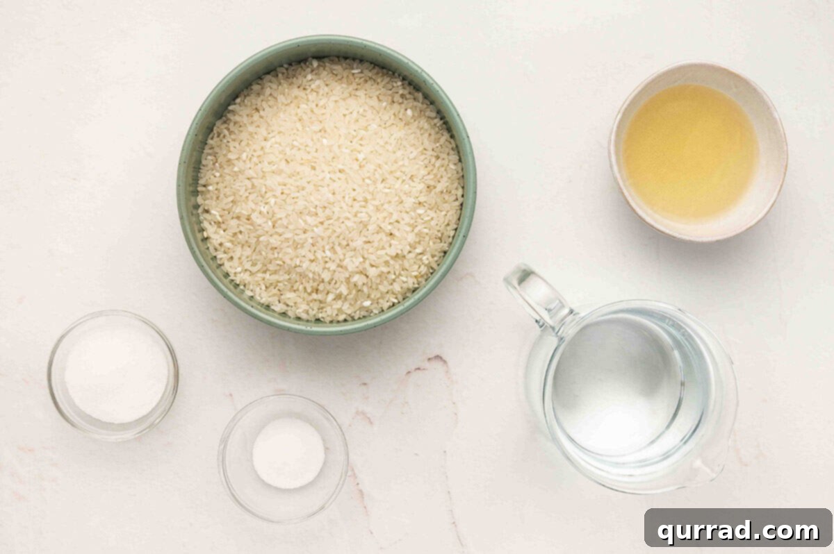 Secrets to Perfect Sushi Rice 4 Sushi rice igredients