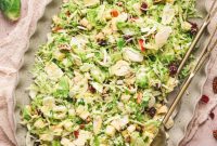 Shaved Brussels Sprouts Salad with Toasted Almonds and Lemon Vinaigrette