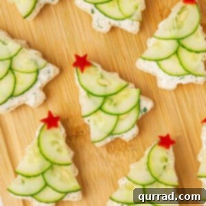 Christmas Tree Cucumber Bites 3 Christmas Tree Cucumber Sandwiches