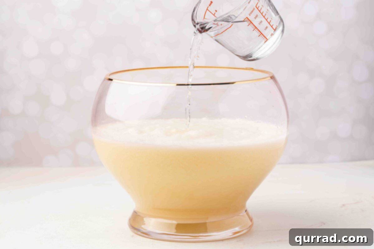 Icy Holiday Bliss 5 Mixing White Cranberry and Pineapple Juice