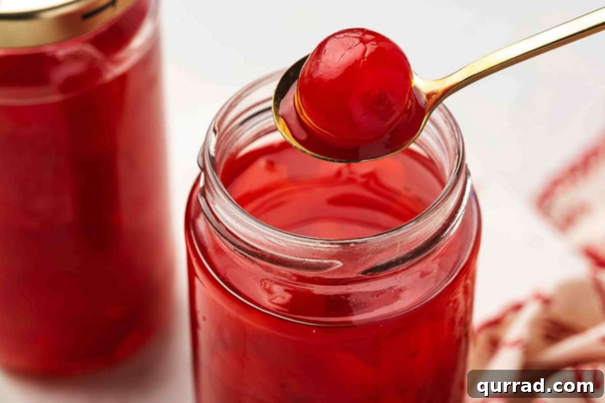 Tipsy Cherries 7 Drunken Cherry on a Spoon