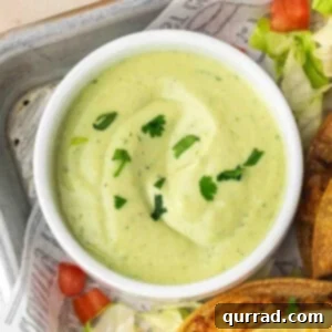 Zesty Avocado Lime Dressing 3 Close-up of Creamy Avocado Lime Sauce