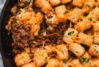 Sloppy Joe Tater Tot Bake