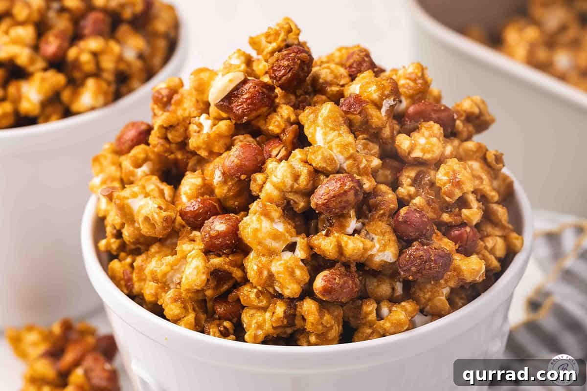 A bowl of Cracker Jack popcorn.