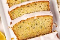Moist Lemon Zucchini Bread with Citrus Glaze