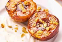 Air Fryer Peaches with Honey and Cinnamon